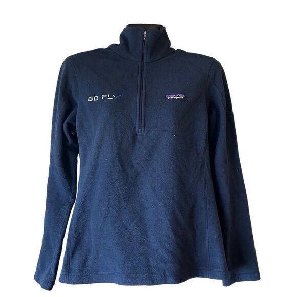 PATAGONIA blue sweater Jacket top from zipper women’s S - Picture 1 of 8